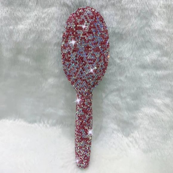 NWT Sparkling Bling Swarovski Crystal Rhinestone Hair Brush + Gift! main image 6
